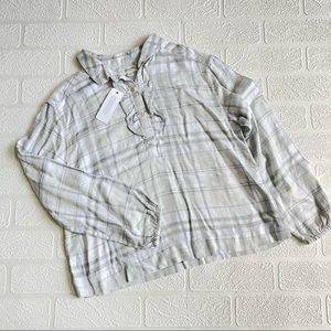 NWT Gymboree Metallic Flannel Blouse